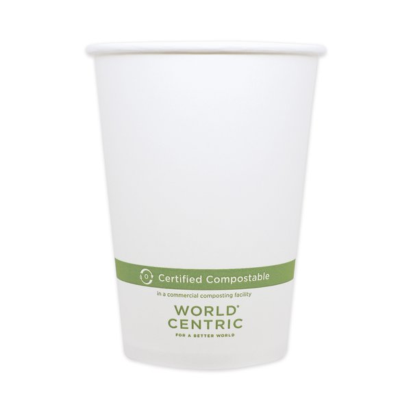 World Centric Paper Bowls, 4.4 dia x 5.8, 32 oz, White, PK500 BOPA32